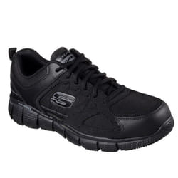 Skechers Mens Telphin Sanphet Leather Trainers - 7 UK, Black