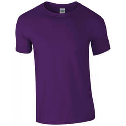 Gildan Mens Soft Style Ringspun T Shirt - 4XL, Purple