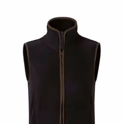 Premier Womens/Ladies Artisan Fleece Gilet - XS, Black/Brown