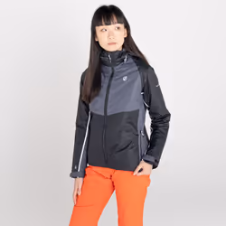 Regatta Womens/Ladies Radiate II Waterproof Ski Jacket - 18 UK, Black/Ebony Grey