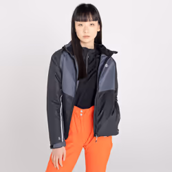 Regatta Womens/Ladies Radiate II Waterproof Ski Jacket - 18 UK, Black/Ebony Grey