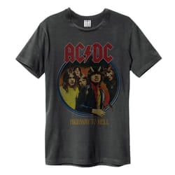 Amplified Unisex Adult Highway To Hell AC/DC T-Shirt - 3XL, Charcoal