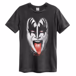 Amplified Unisex Adult Demon Face Kiss T-Shirt