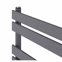 NRG Pre-Filled Electric Heated Towel Rail Bathroom Radiator Thermostatic Warmer Ladder - 1600x450mm, Anthracite