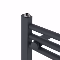 NRG Straight Central Heating Towel Rail Bathroom Heated Rad Radiators Ladder Warmer - 800x300mm, Anthracite