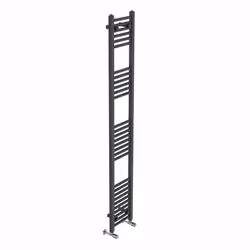 NRG Straight Central Heating Towel Rail Bathroom Heated Rad Radiators Ladder Warmer - 1800x300mm, Anthracite