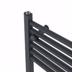 NRG Straight Central Heating Towel Rail Bathroom Heated Rad Radiators Ladder Warmer - 1800x600mm, Anthracite
