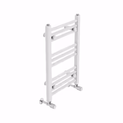 NRG Straight Central Heating Towel Rail Bathroom Heated Rad Radiators Ladder Warmer - 600x400mm, White