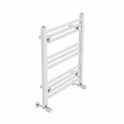 NRG Straight Central Heating Towel Rail Bathroom Heated Rad Radiators Ladder Warmer - 600x500mm, White
