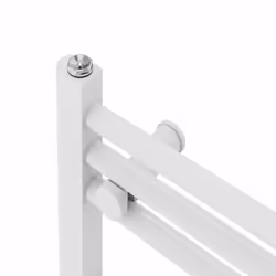 NRG Straight Central Heating Towel Rail Bathroom Heated Rad Radiators Ladder Warmer - 600x600mm, White