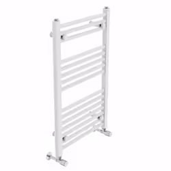 NRG Straight Central Heating Towel Rail Bathroom Heated Rad Radiators Ladder Warmer - 800x500mm, White