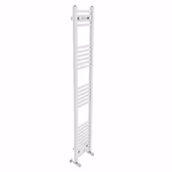 NRG Straight Central Heating Towel Rail Bathroom Heated Rad Radiators Ladder Warmer - 1600x300mm, White