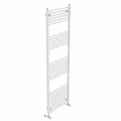 NRG Straight Central Heating Towel Rail Bathroom Heated Rad Radiators Ladder Warmer - 1800x600mm, White
