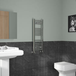 NRG Straight Central Heating Towel Rail Bathroom Heated Rad Radiators Ladder Warmer - 800x300mm, Chrome