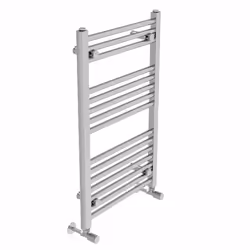 NRG Straight Central Heating Towel Rail Bathroom Heated Rad Radiators Ladder Warmer - 800x500mm, Chrome