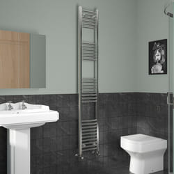 NRG Straight Central Heating Towel Rail Bathroom Heated Rad Radiators Ladder Warmer - 1800x300mm, Chrome