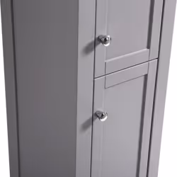 NRG 1600mm Traditional Tall Cabinet Cupboard Floor Standing Storage Furniture Unit Matte Grey