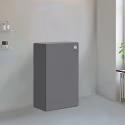 NRG 500mm Gloss Grey BTW Back To Wall WC Unit Bathroom Furniture Flat Pack
