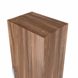 NRG Modern Tall Bathroom Wall Hung Storage Cabinet Walnut 1200mm Furniture Unit