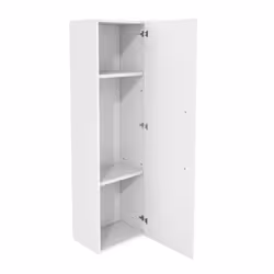 NRG 1200mm White Wall Mounted High Cabinet Tall Bathroom Storage Unit