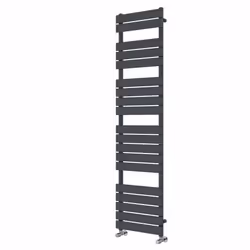 NRG Flat Panel Heated Towel Rail Bathroom Rad Radiator Anthracite - 1800x450mm