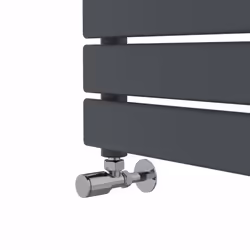 NRG Flat Panel Heated Towel Rail Bathroom Rad Radiator Anthracite - 1800x450mm