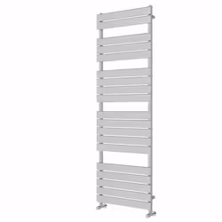 NRG Flat Panel Heated Towel Rail Bathroom Rad Radiator Chrome - 1800x600mm