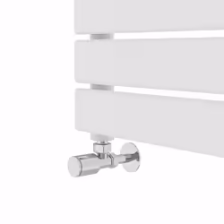 NRG Flat Panel Heated Towel Rail Bathroom Rad Radiator White - 1800x600mm