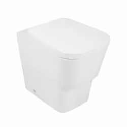 NRG Modern Bathroom Back to Wall Toilet Short Projection Pan Soft Closing UF Seat White