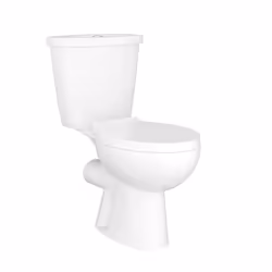 NRG White Ceramic Close Coupled WC Modern Toilet with Soft Close Seat