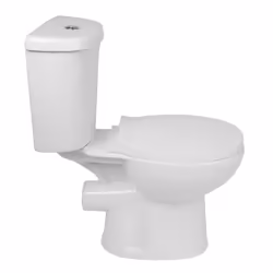 NRG White Ceramic Close Coupled WC Modern Toilet with Soft Close Seat