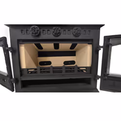 10KW Multifuel Stove Log Burner Fireplace Cast Iron Defra Approved Eco Design