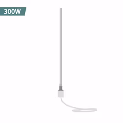 NRG Electric Heating Element for Heated Towel Rail Radiator Rads - White, 300W