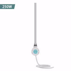 NRG Thermostatic Electric Heating Element for Heated Towel Rail Radiator - White, 250W