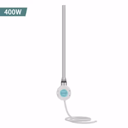 NRG Thermostatic Electric Heating Element for Heated Towel Rail Radiator - White, 400W