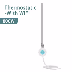 NRG Smart WiFi Thermostatic Electric Heating Element for Heated Towel Rail Radiator - White, 800W