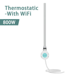 NRG Smart WiFi Thermostatic Electric Heating Element for Heated Towel Rail Radiator - White, 800W