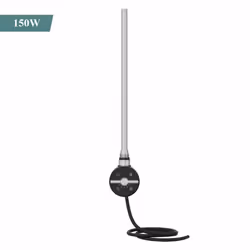 NRG Thermostatic Electric Heating Element for Radiator Heated Towel Rail - Black, 150W