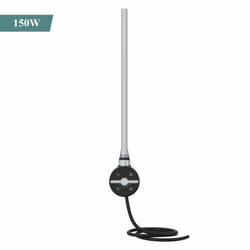 NRG Thermostatic Electric Heating Element for Radiator Heated Towel Rail - Black, 150W