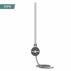 NRG Thermostatic Electric Heating Element for Radiator Heated Towel Rail - Anthracite, 250W