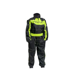 Wulfsport Cub Blue Kids Motocross Motorbike Kart Race Suit - Black Yellow, L