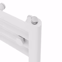 NRG Prefilled Thermostatic Electric Straight Heated Towel Rail Radiator - White, 1000x400mm