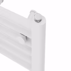 NRG Prefilled Thermostatic Electric Straight Heated Towel Rail Radiator - White, 1800x600mm