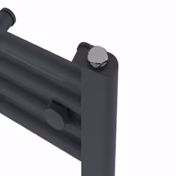 Pre-filled Bathroom Straight Electric Heated Towel Rail Radiator Thermostatic - Anthracite, 1000x600mm