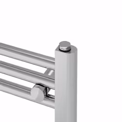 Prefilled Electric Straight Heated Towel Rail Radiator Ladder Warmer - Chrome, 800x600mm