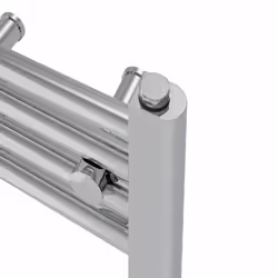 Prefilled Electric Straight Heated Towel Rail Radiator Ladder Warmer - Chrome, 1000x500mm