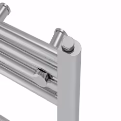 Prefilled Electric Straight Heated Towel Rail Radiator Ladder Warmer - Chrome, 1400x300mm