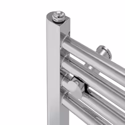 Prefilled Electric Straight Heated Towel Rail Radiator Ladder Warmer - Chrome, 1600x400mm