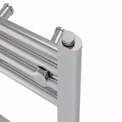 Prefilled Electric Straight Heated Towel Rail Radiator Ladder Warmer - Chrome, 1600x400mm