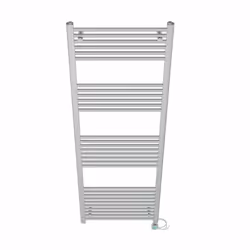 Pre-filled Bathroom Straight Electric Heated Towel Rail Radiator Thermostatic - Chrome, 1800x600mm
